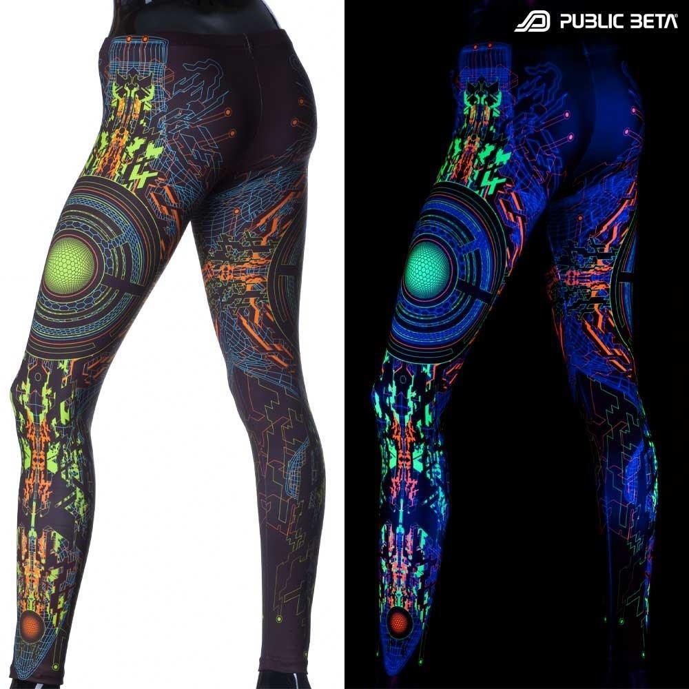 UV Reactive Printed Leggings