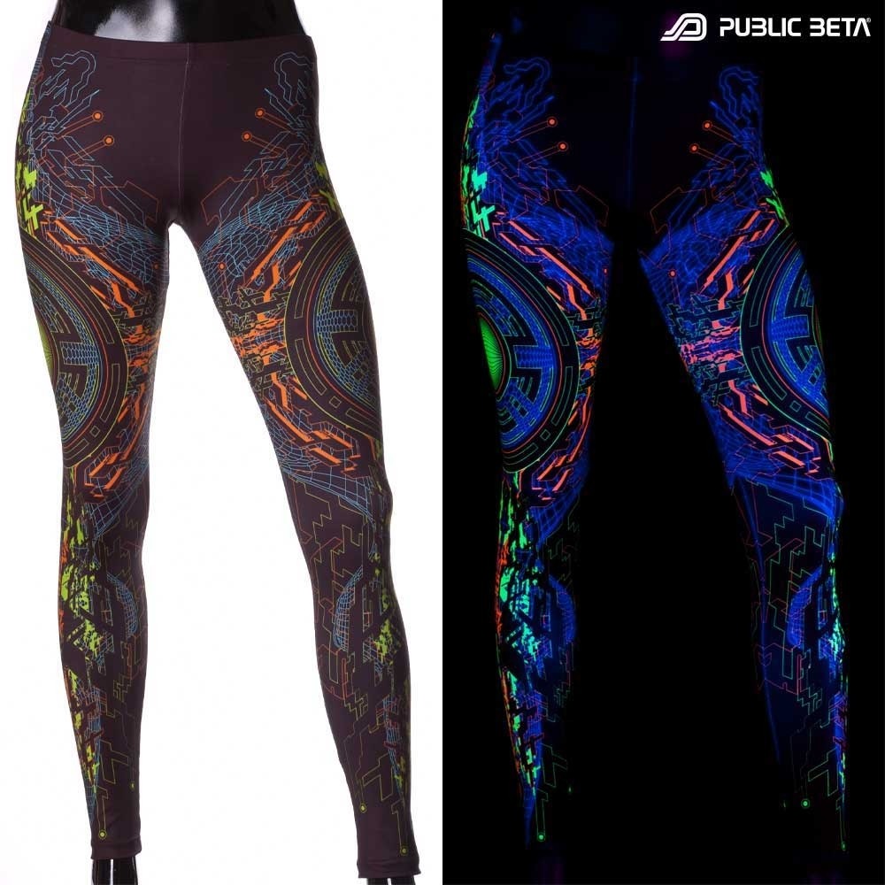 UV Reactive Printed Leggings