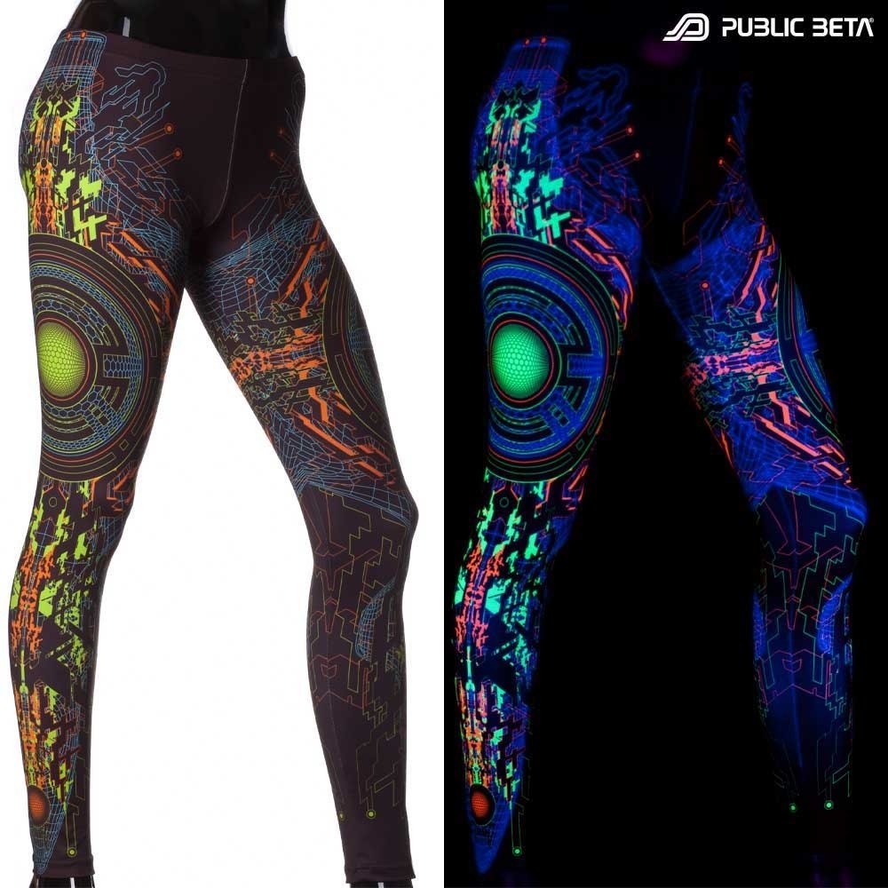 UV Reactive Printed Leggings