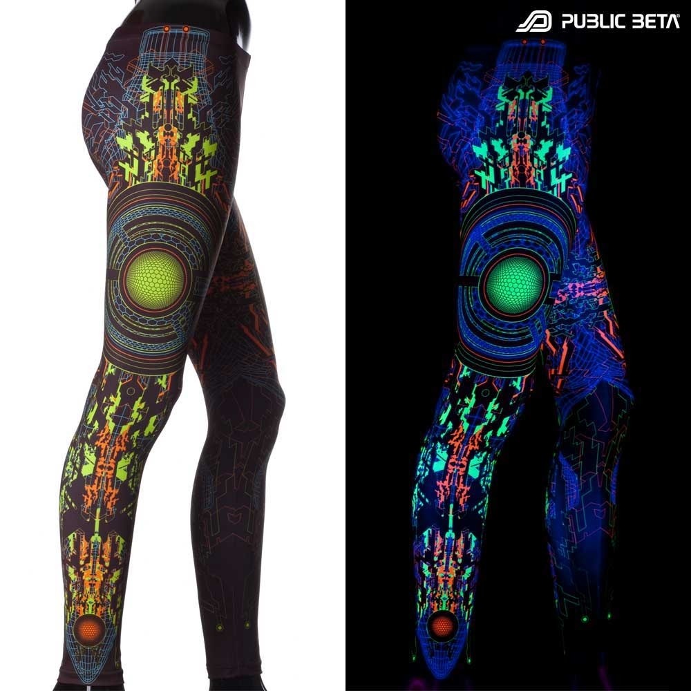 UV Reactive Printed Leggings