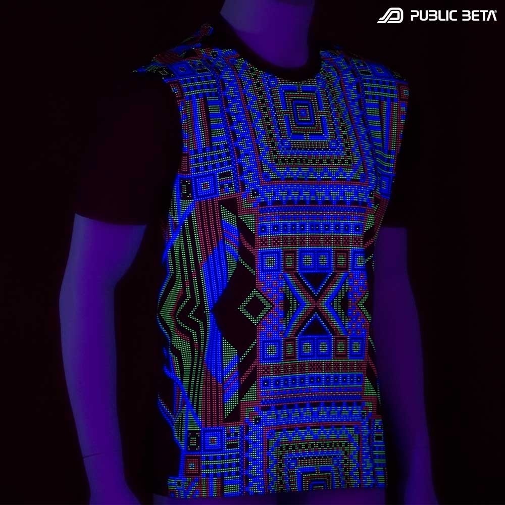 ChipPoint UV D53  / Glow in Blacklight Psychedelic T-Shirt