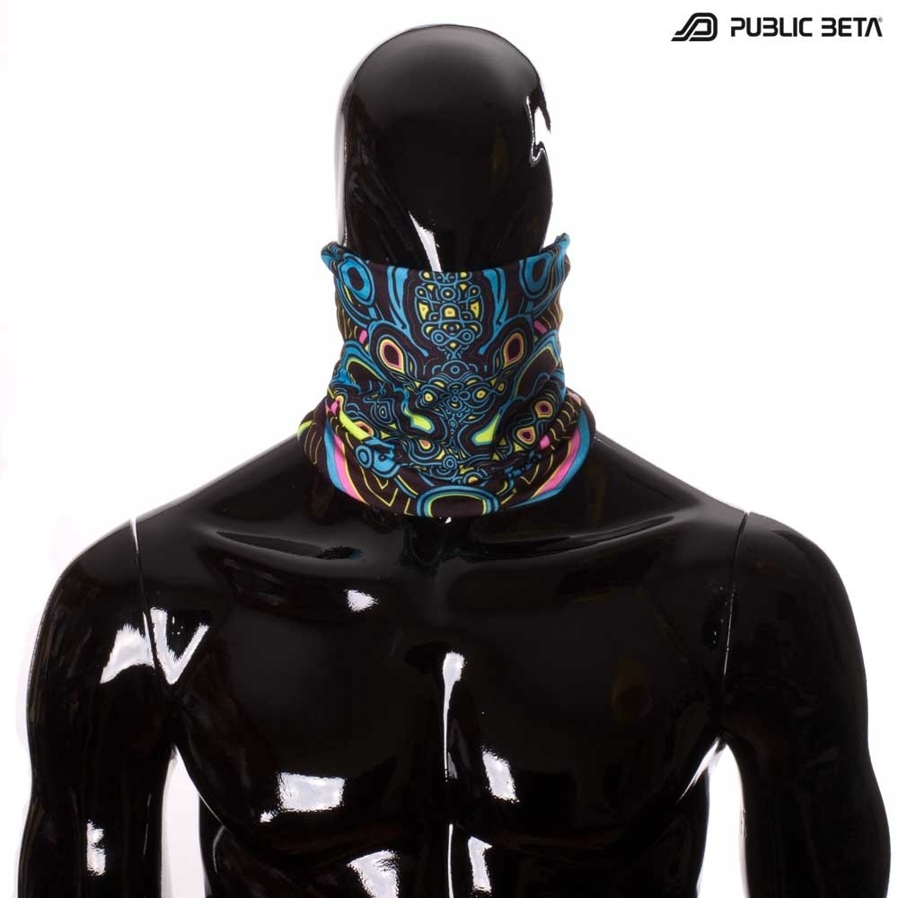 Archaic Trip UV D12 Tube Bandana by Public Beta Wear