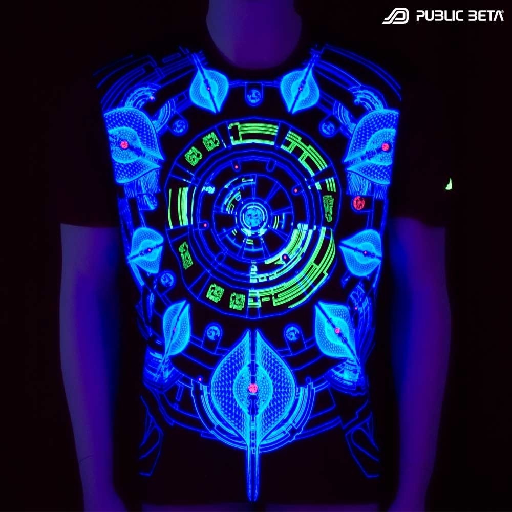 Neuron UV D52 - Psychedelic T-Shirt by Public Beta Wear