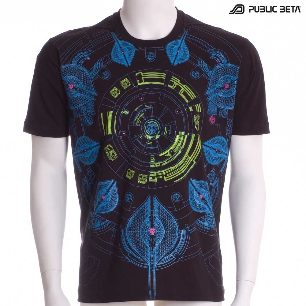 Neuron UV D52 - Psychedelic T-Shirt by Public Beta Wear