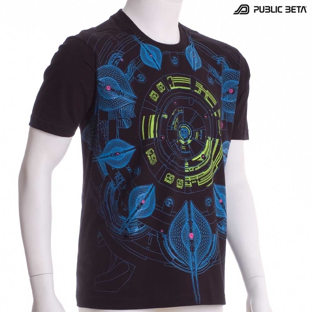 Neuron UV D52 - Psychedelic T-Shirt by Public Beta Wear