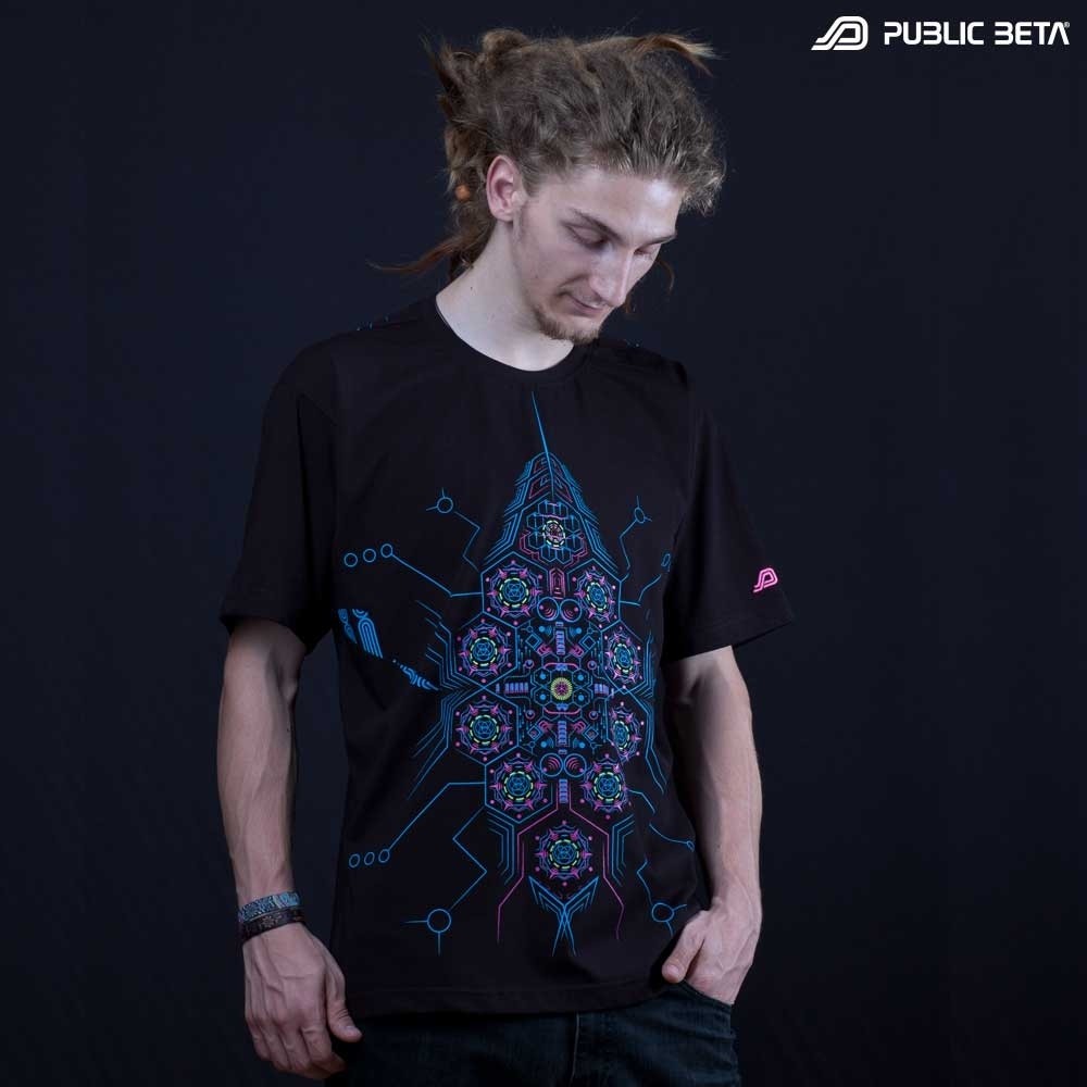 Psychedelic Blacklight Active T-Shirt - DeBug UV D95 