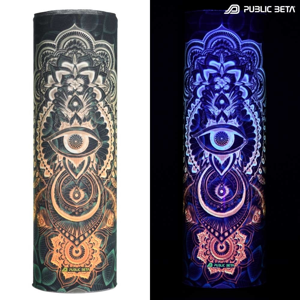 Bandana / Glow in Blacklight Face Mask/ CivilEye D129