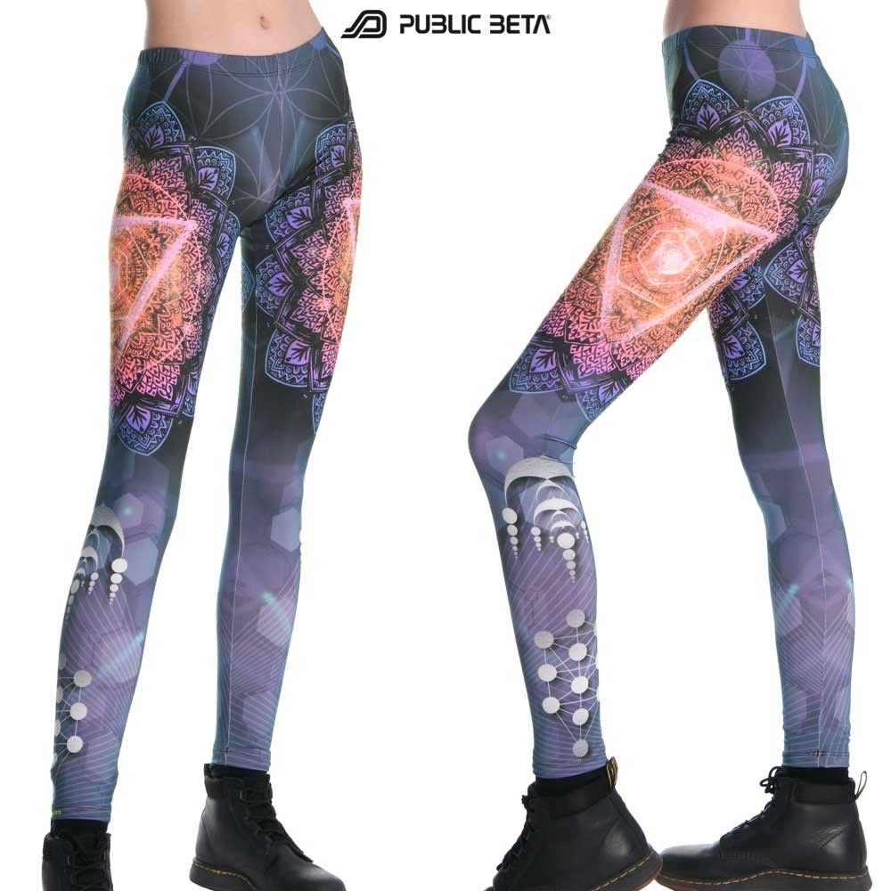Glow in Blacklight Leggings / TechnoLog D128