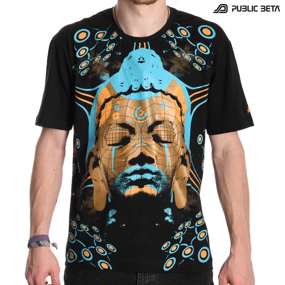 UV Active Psytrance T-Shirt / Quantumkarma UV D57