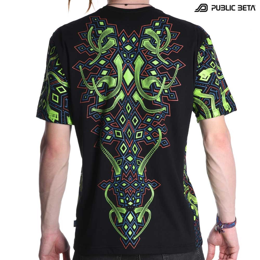Psychedelic UV T-shirt / Rhombus UV D104