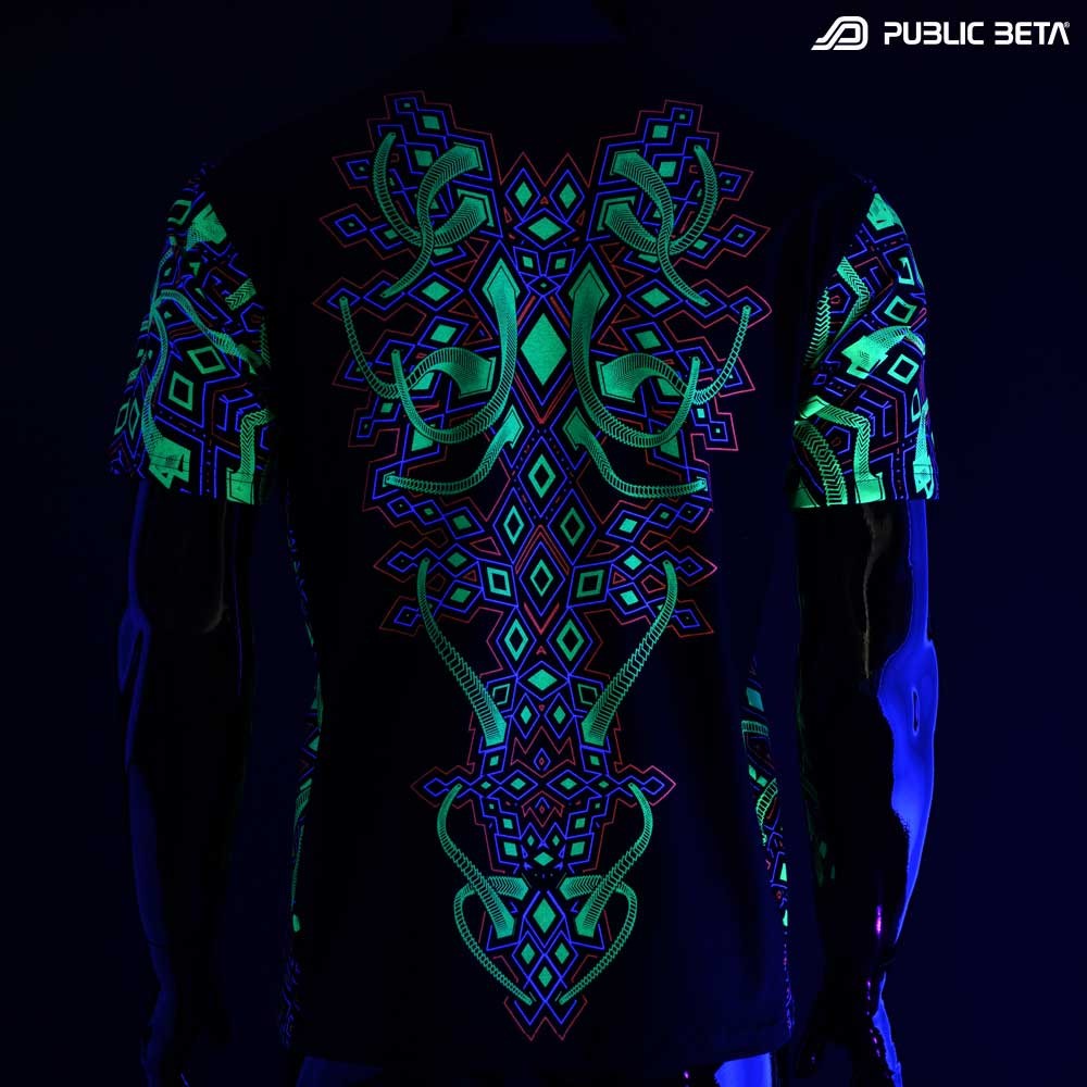 Psychedelic UV T-shirt / Rhombus UV D104