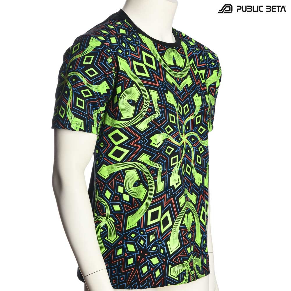 Psychedelic UV T-shirt / Rhombus UV D104