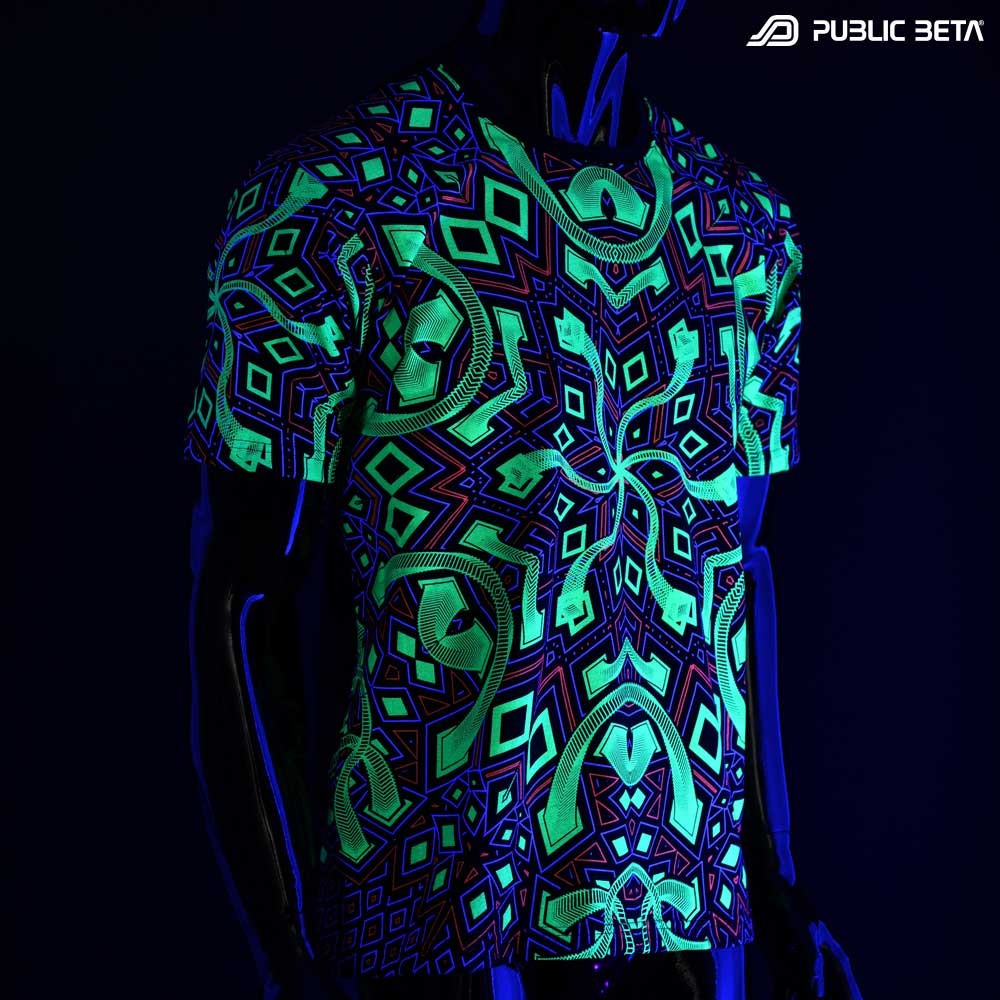 Psychedelic UV T-shirt / Rhombus UV D104