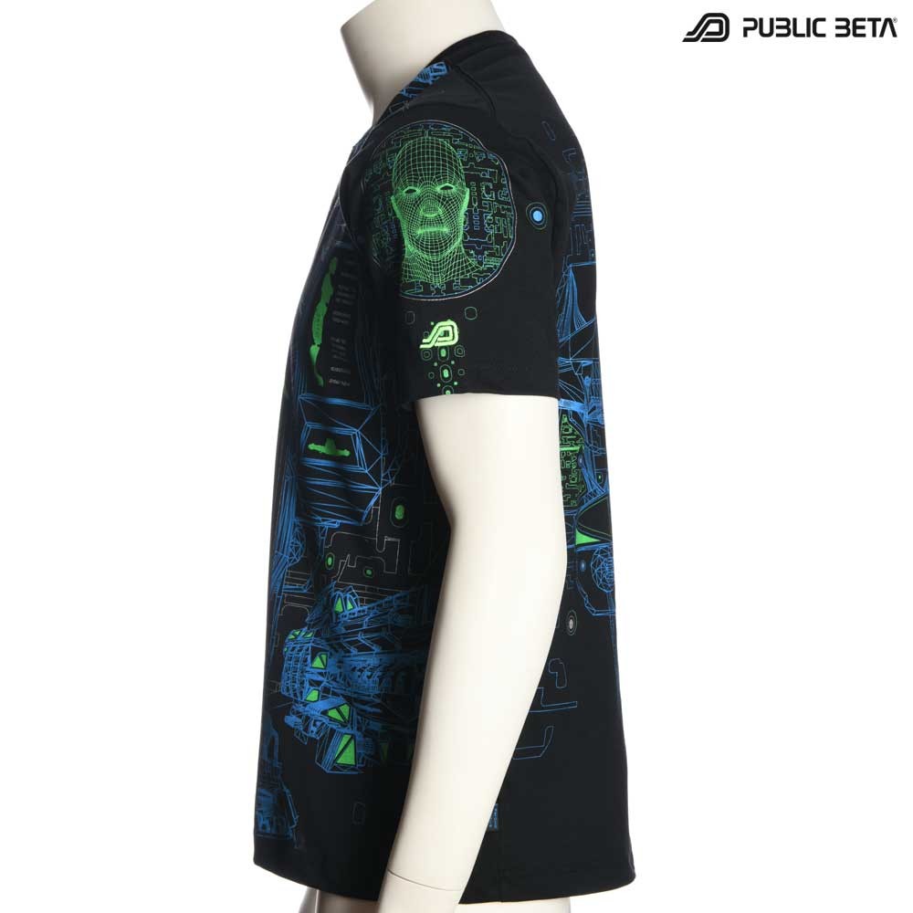 Psychedelic UV Active T-shirt / Full Print / Replicator UV D116