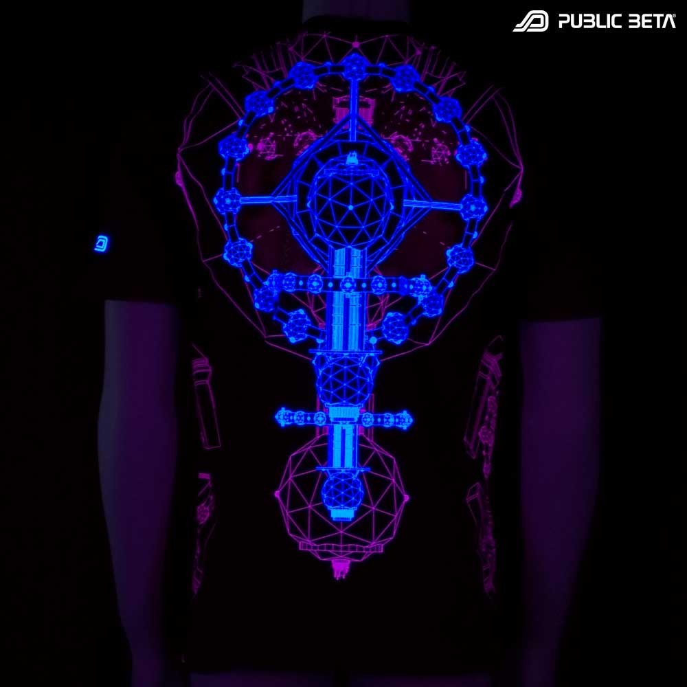 UV Active Psychedelic T-Shirt / Portal of Perception UV D68
