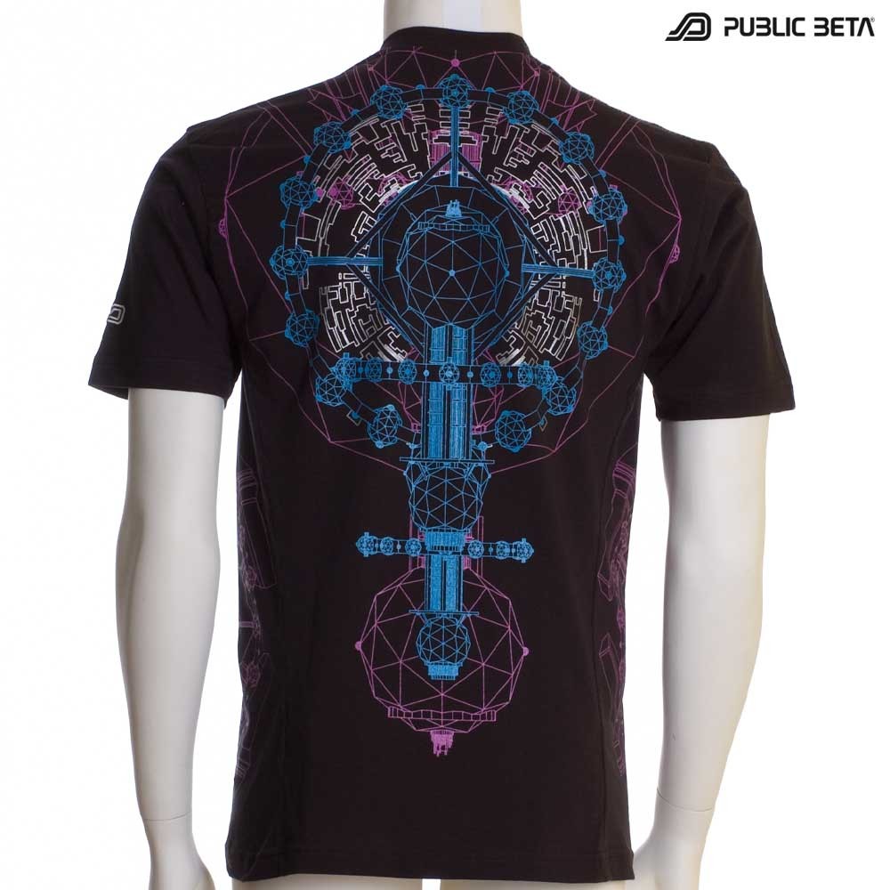 UV Active Psychedelic T-Shirt / Portal of Perception UV D68
