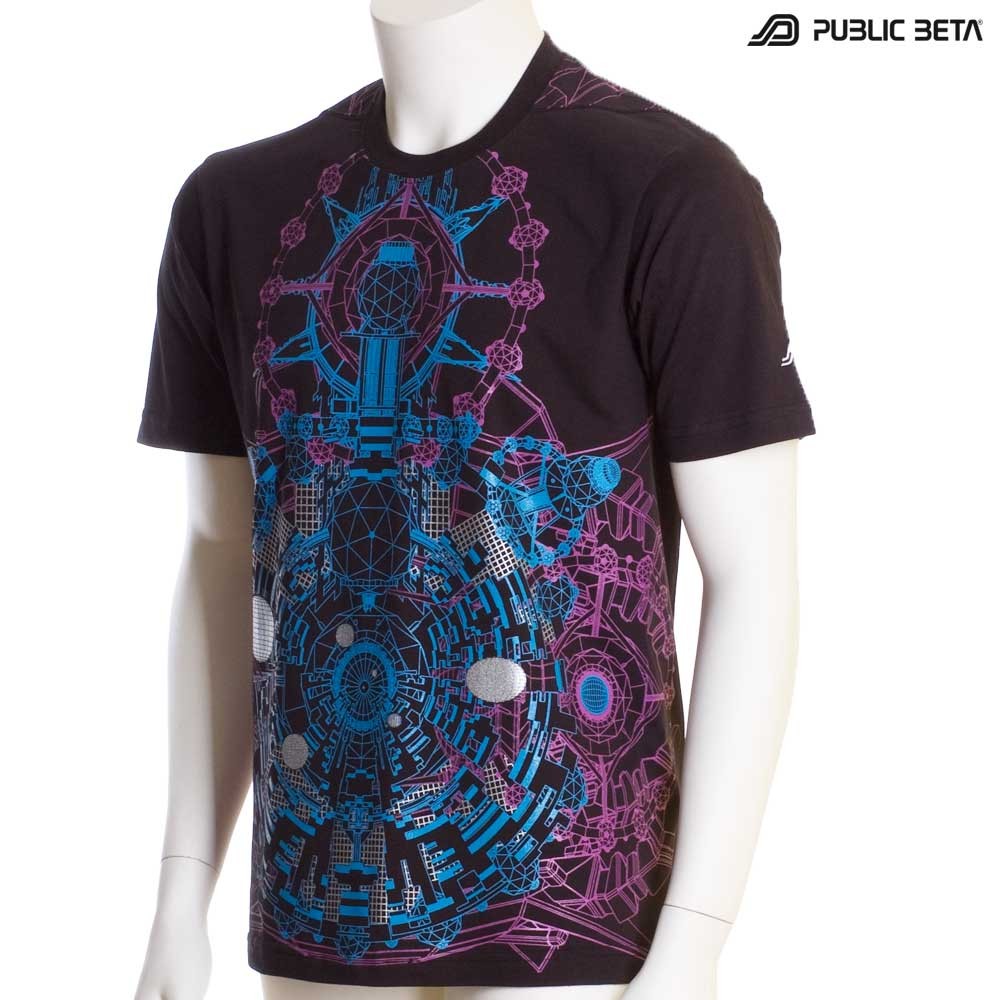 UV Active Psychedelic T-Shirt / Portal of Perception UV D68