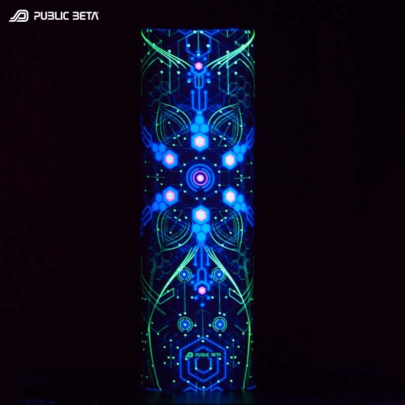 Glow in Blacklight Tube Bandana