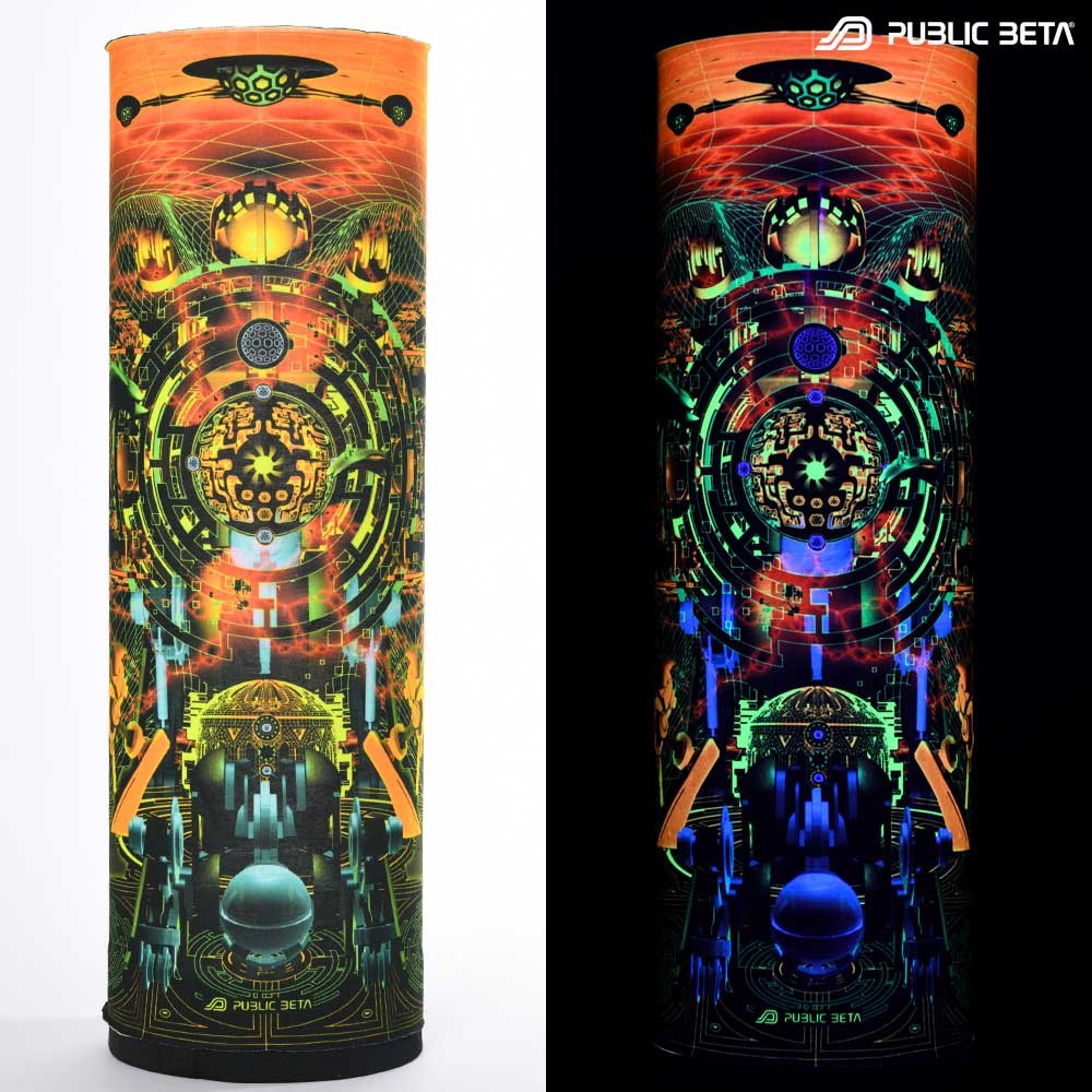 Psyclothing. Futuristic Hightech Visions on Clothing. Glow in Blacklight Art Prints.