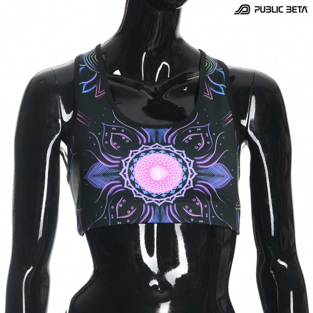 Chakra Power UV D112 Active Top / Psychedelic Active Wear