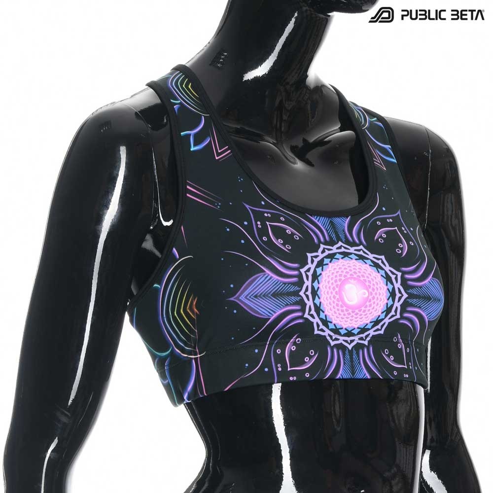 Chakra Power UV D112 Active Top / Psychedelic Active Wear