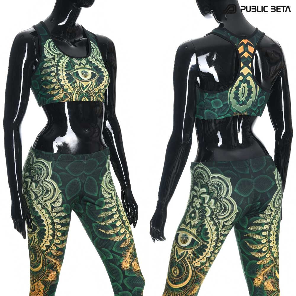 CivilEye D129 UV Active Top / Psychedelic Yoga Wear