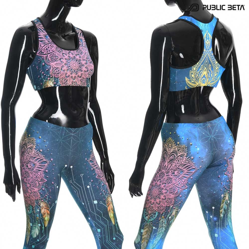 Glow D130 UV Active Top / Psychedelic Active Wear