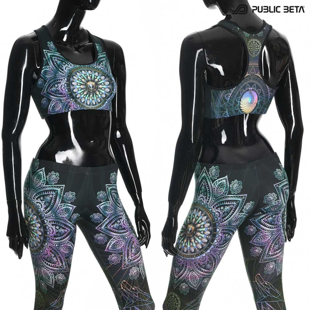 Singular D131 UV Active Top / Psychedelic Yoga Wear