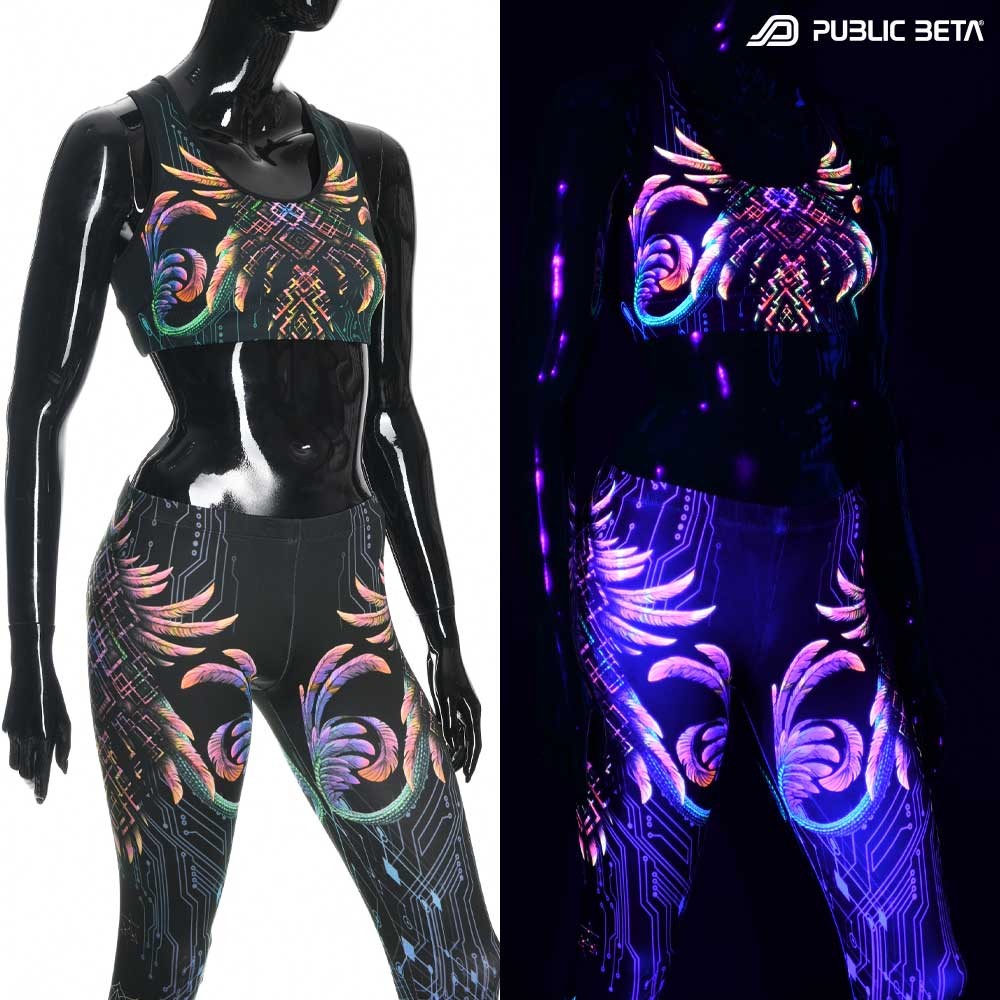Supernatural D136 UV Active Top / Psychedelic Active Wear