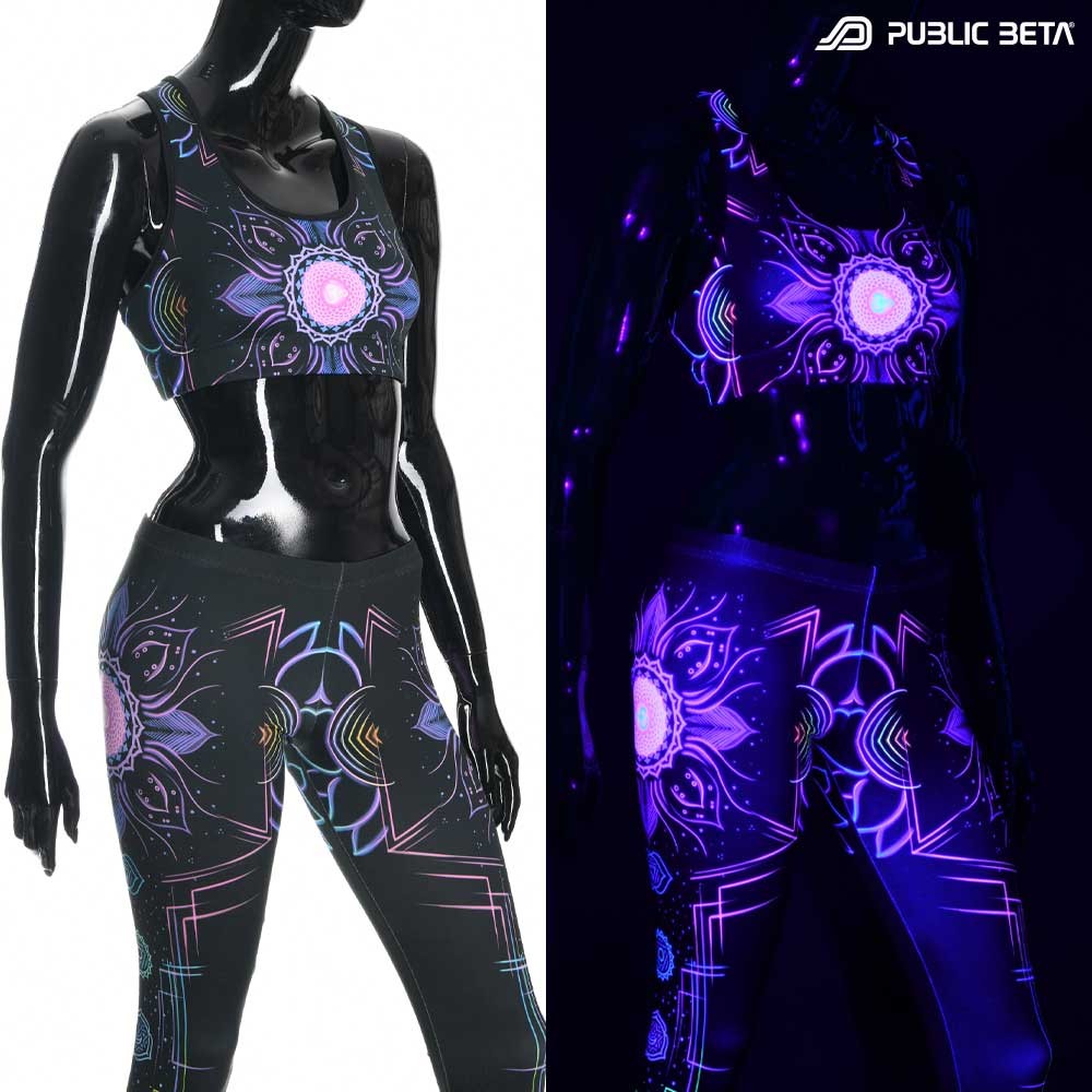 Chakra Power UV D112 Active Top / Psychedelic Active Wear