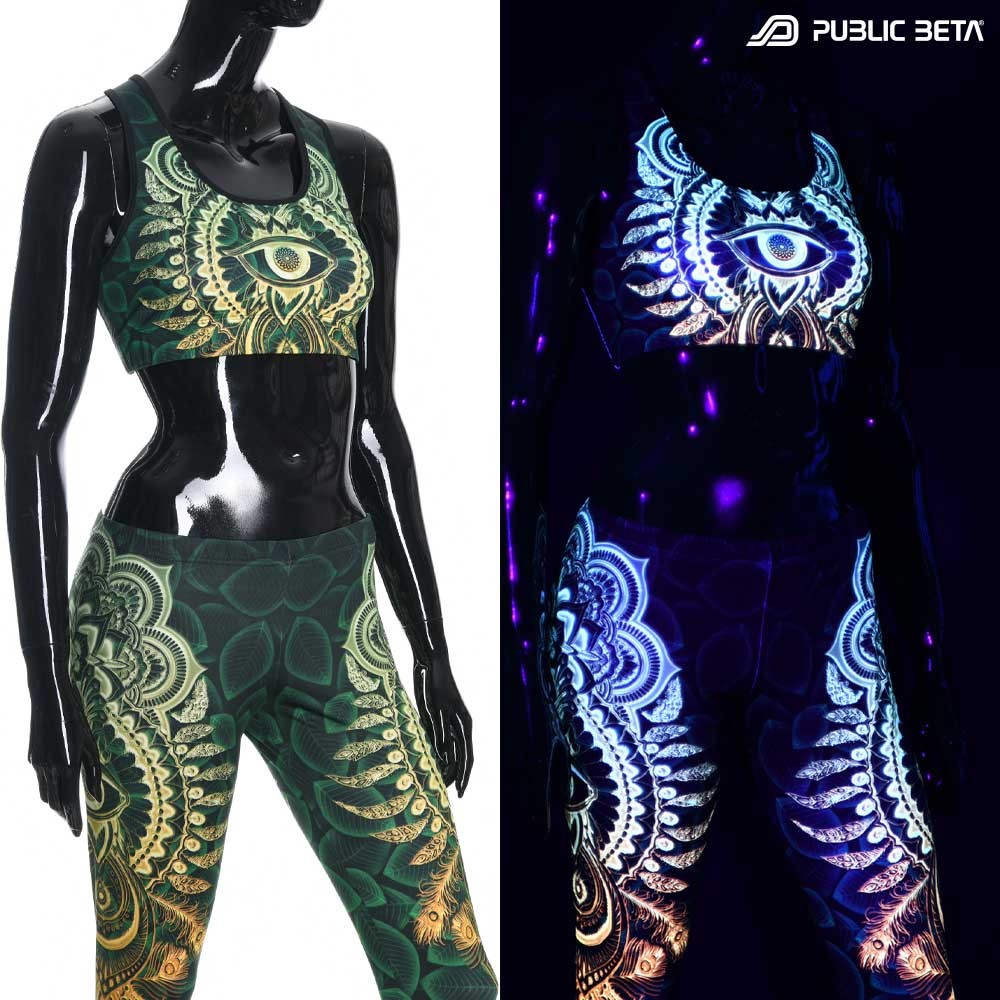 CivilEye D129 UV Active Top / Psychedelic Yoga Wear
