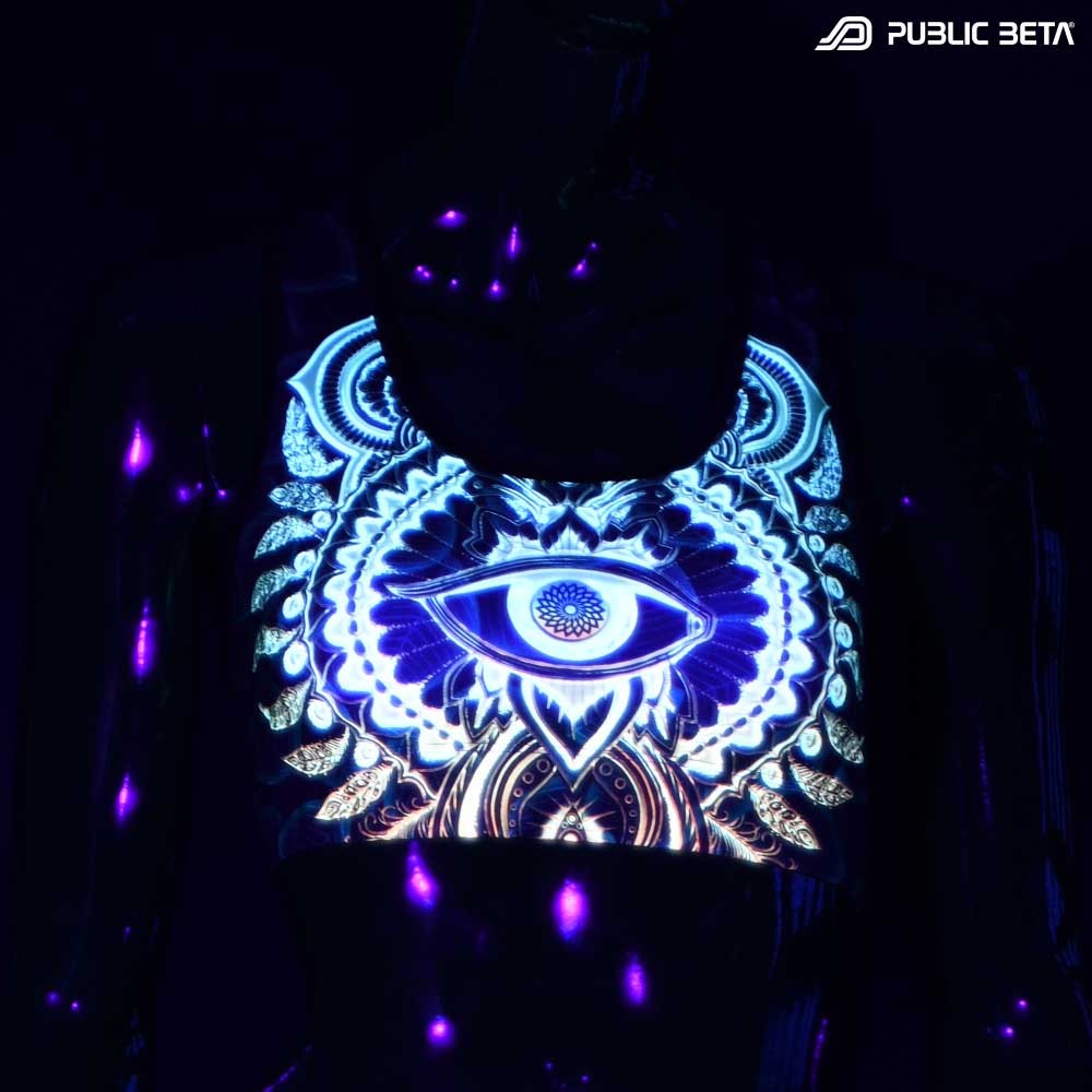 CivilEye D129 UV Active Top / Psychedelic Yoga Wear