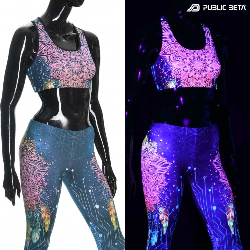 Glow D130 UV Active Top / Psychedelic Active Wear