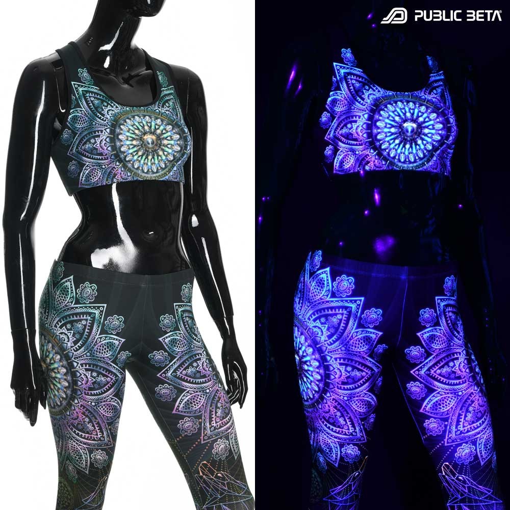 Singular D131 UV Active Top / Psychedelic Yoga Wear