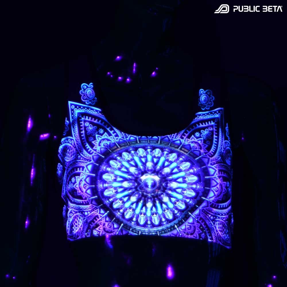 Singular D131 UV Active Top / Psychedelic Yoga Wear