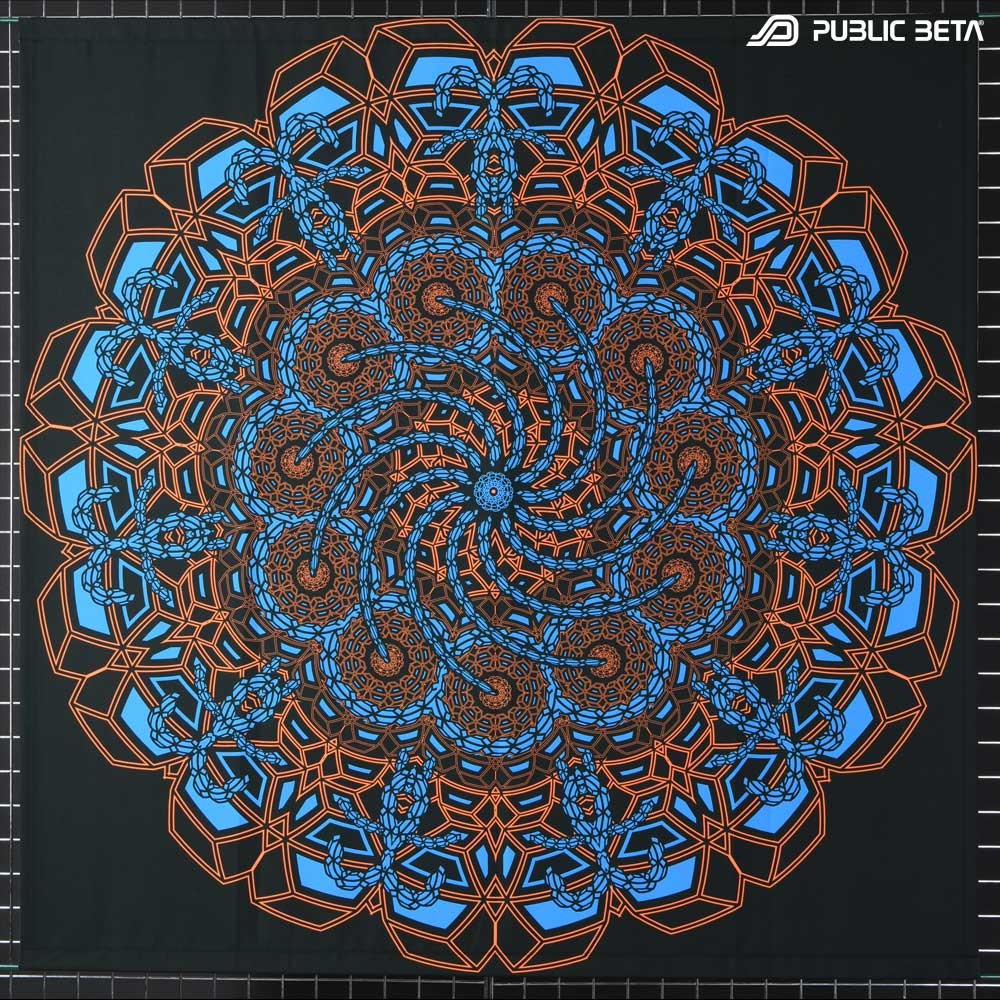 Blacklight Art Wallhanging / Sequence D127 UV