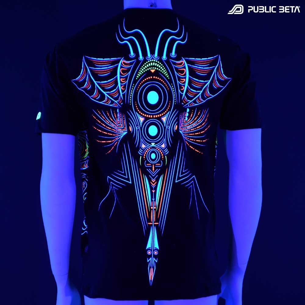 Psychedelic UV Active T-shirt / Cyberdala UV D108