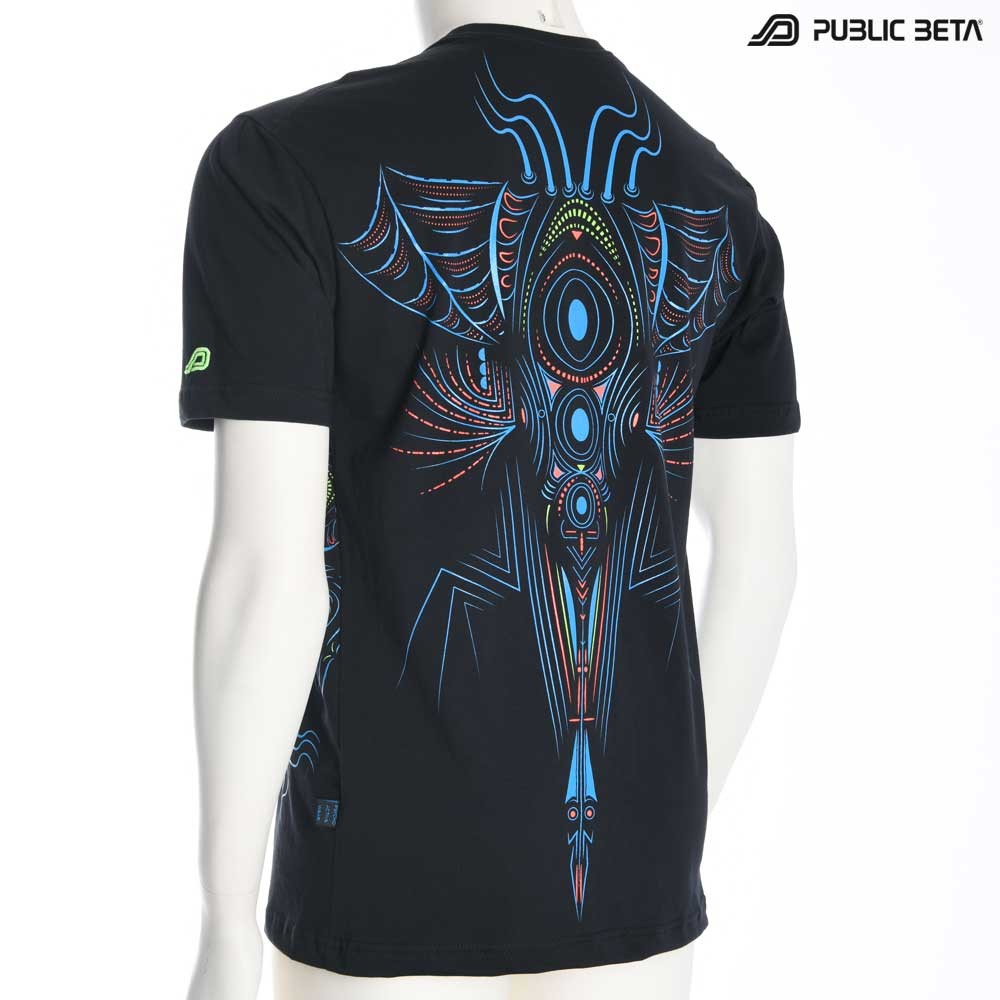 Psychedelic UV Active T-shirt / Cyberdala UV D108