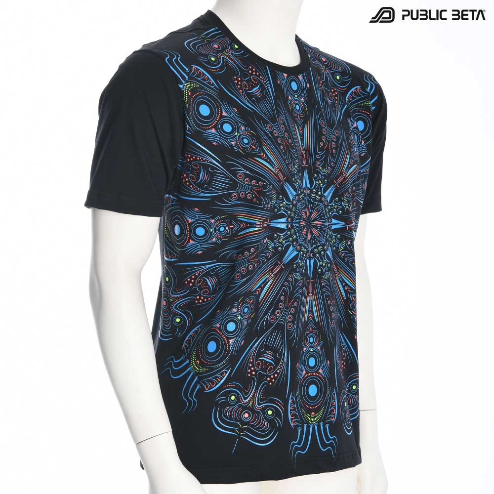 Psychedelic UV Active T-shirt / Cyberdala UV D108