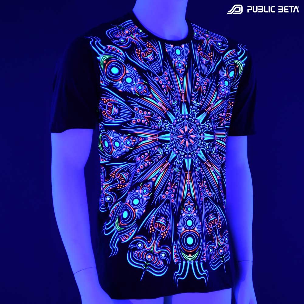 Psychedelic UV Active T-shirt / Cyberdala UV D108