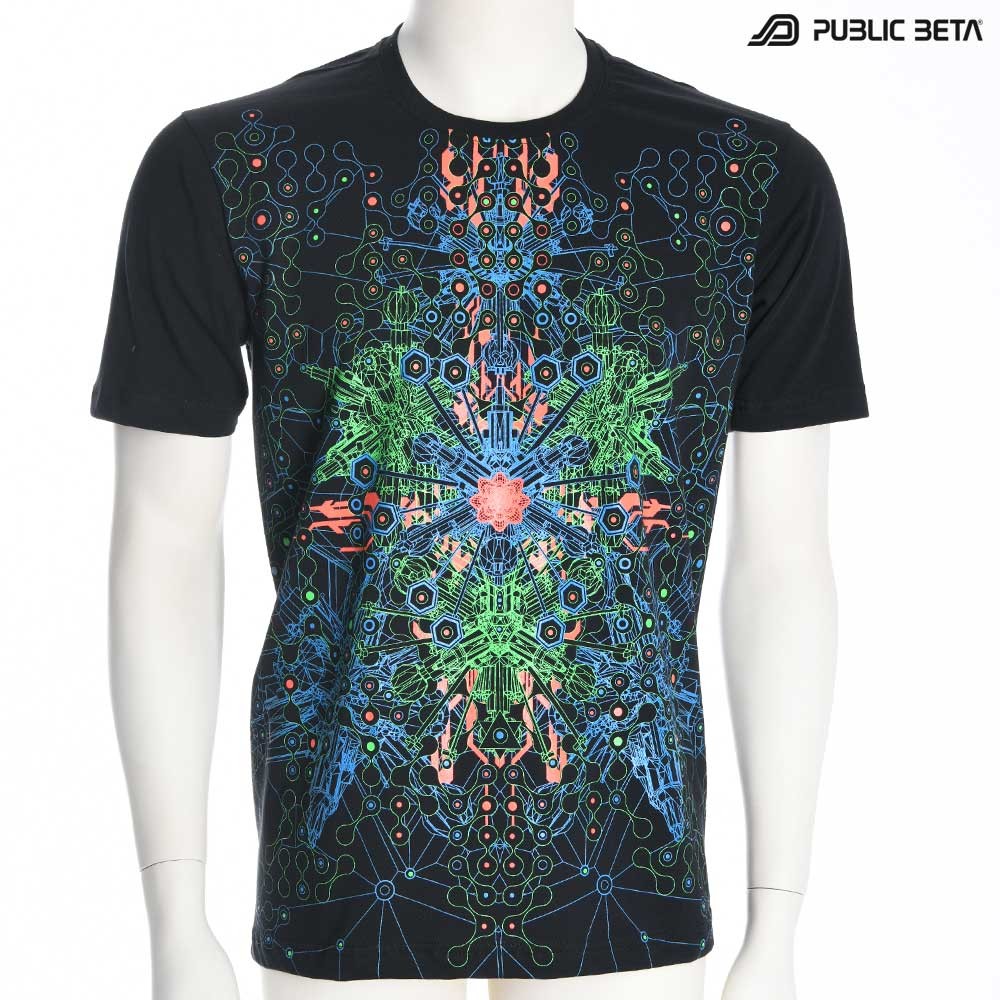 Spirit Circuit UV D120 T-Shirt / Blacklight Psyfashion
