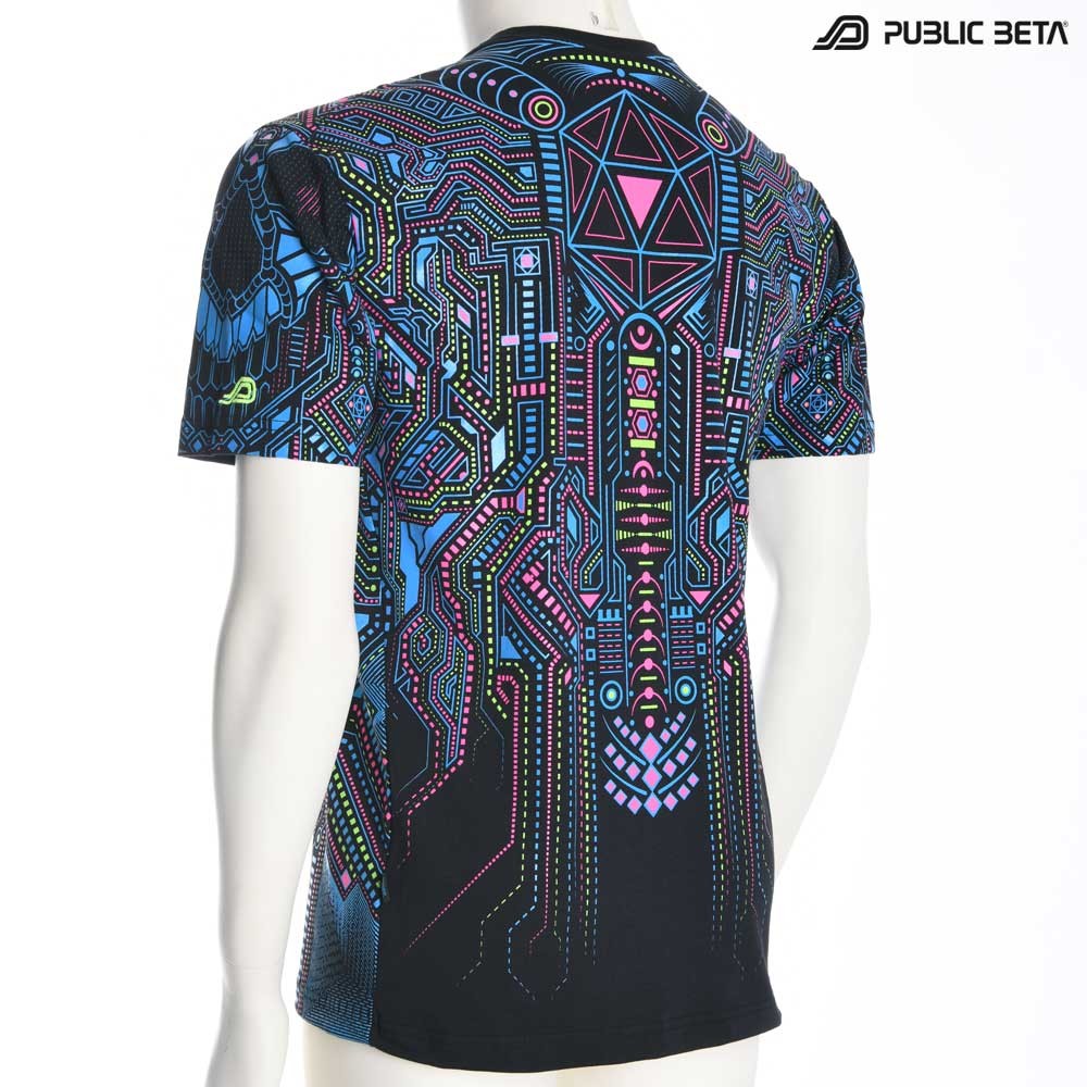 Psychedelic UV Active T-shirt / Full Print / BOT UV D121
