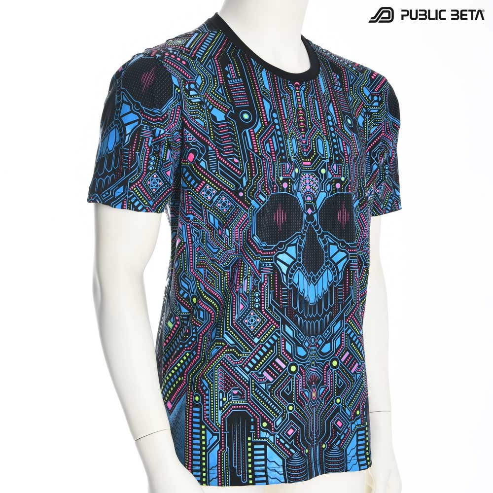 UV Active Psychedelic T-Shirt / psywear / Full Print T-shirt