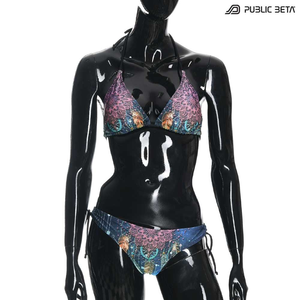Psychedelic Art Printed Bikini. PublicBeta Wear