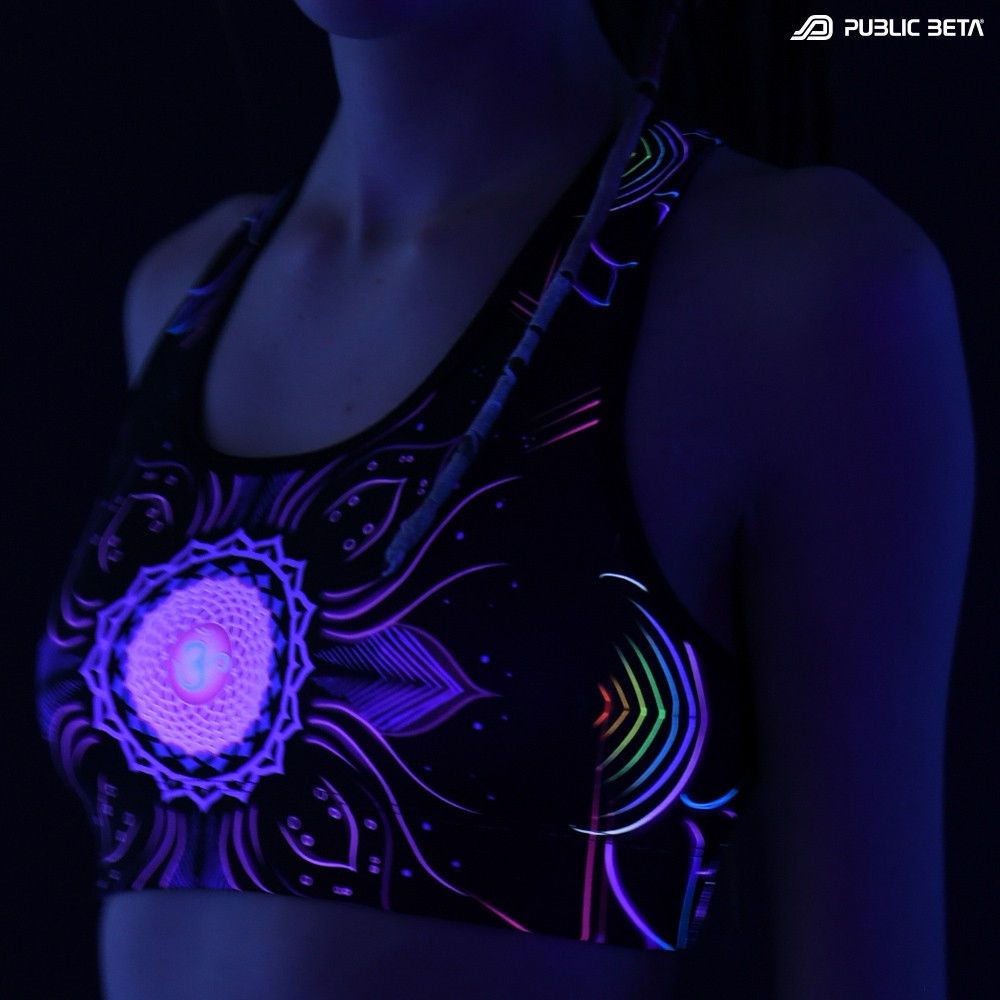 Chakra Power UV D112 Active Top / Psychedelic Active Wear