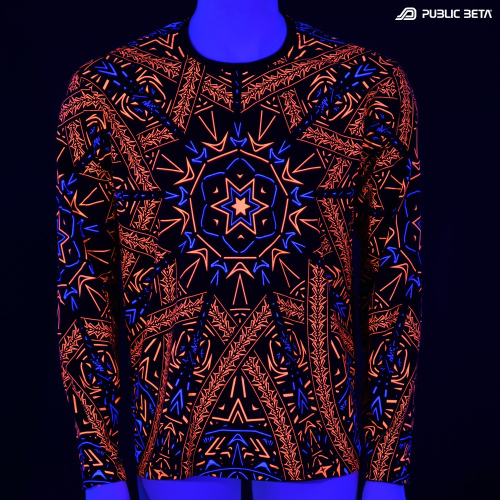 Psytrance Blacklight wear by Public Beta