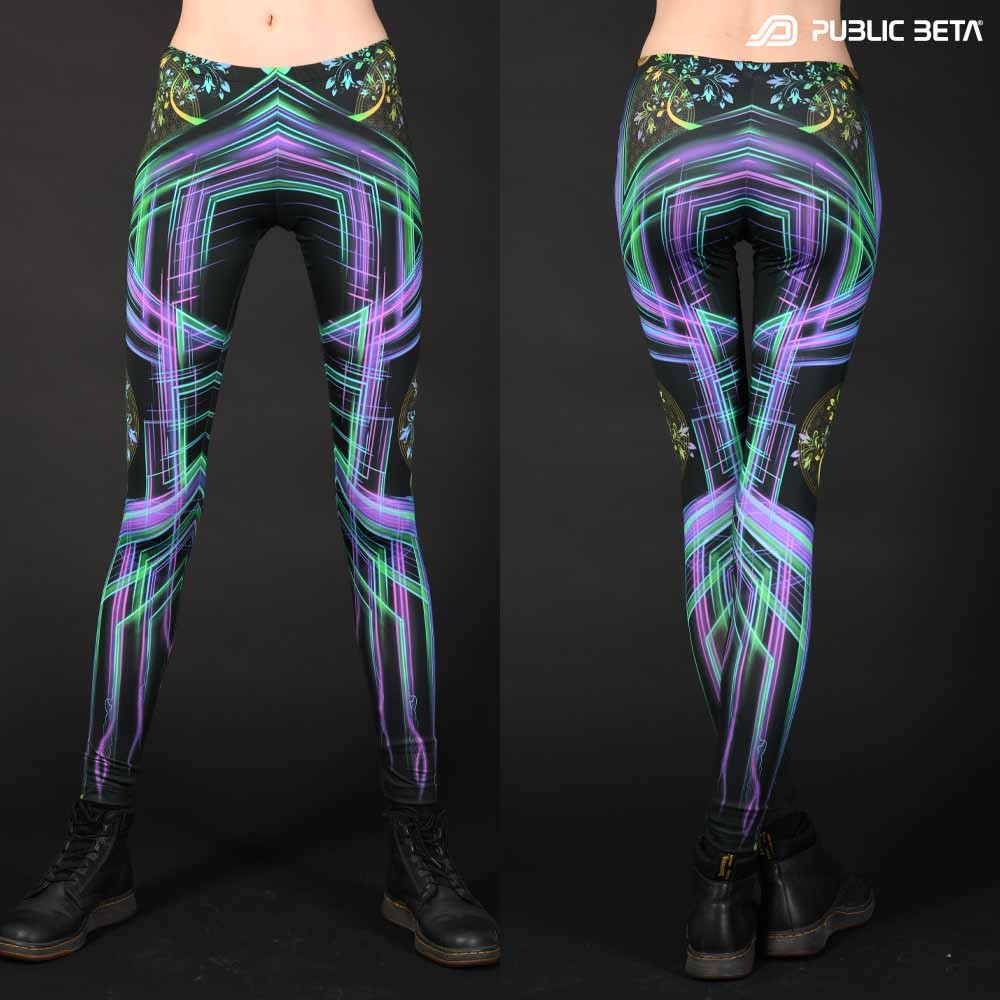 Futuristic , techno alternative fashion leggings