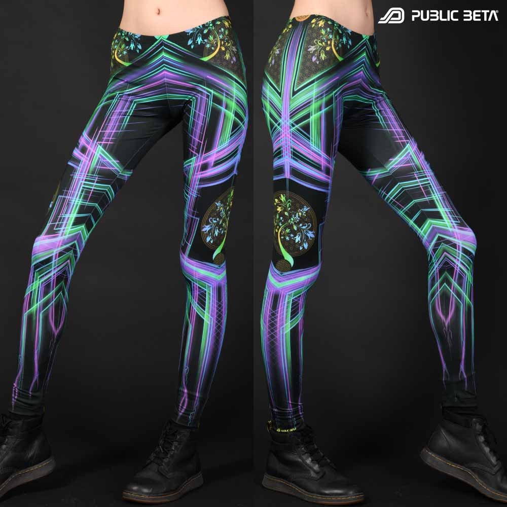 Futuristic , techno alternative fashion leggings