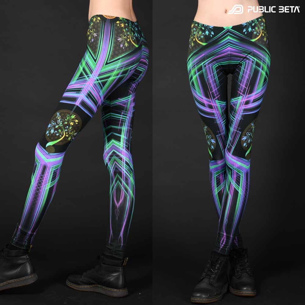 Futuristic , techno alternative fashion leggings