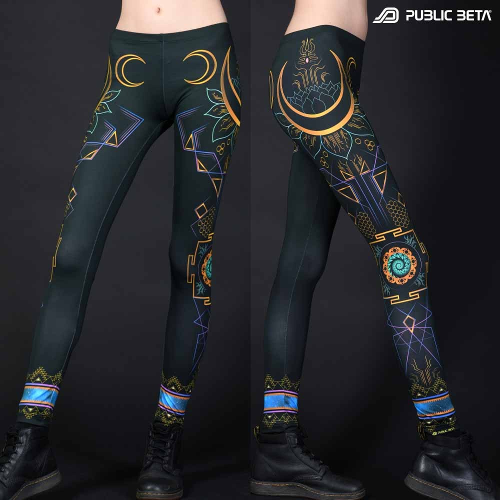 Organic and geometric patterns printed psywear